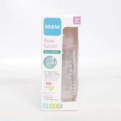 Babyfles (Transparant, Roze) van MAM