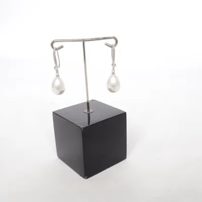 Oorbellen (Wit, Zilver) Onbekend materiaal