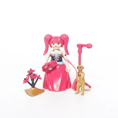 Speelgoedfiguur (Roze, Zwart, Goud) van Geobra