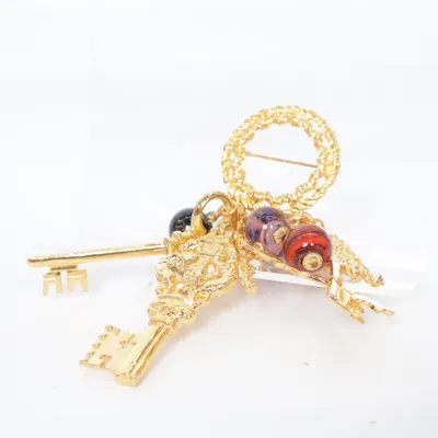 Broche (Guld, Flerfarvet) Ukendt metal