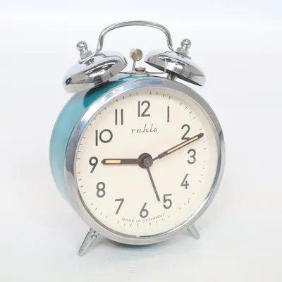 Alarm bell (Petrol green, Silver) from Ruhla