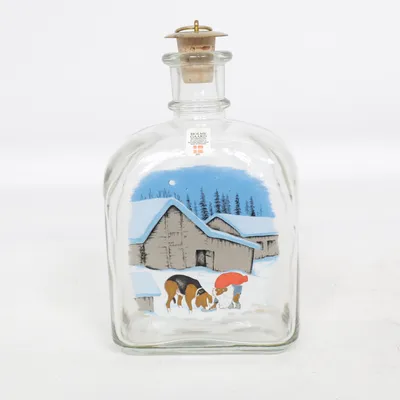 Liquor bottle (Transparent, Multicolored) from Holmegaard