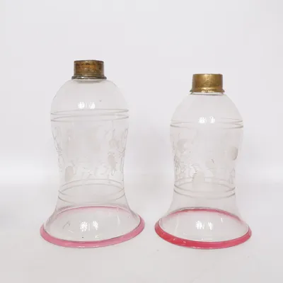 Lampskärm (Transparent, Röd)