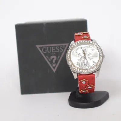 Armbandsur (Röd, Silverfärgad) från Guess
