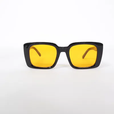Zonnebril (Zwart, Oranje) van Bershka
