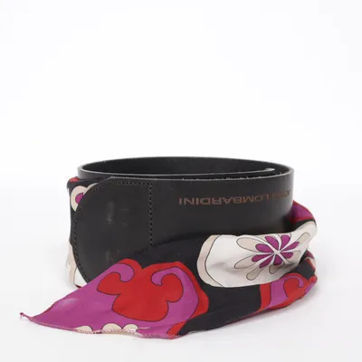Waist belt (Black, Multicolored) from Atos Lombardini Leather