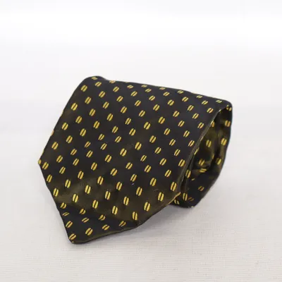 Tie (Black, Yellow) from Carnaval de Venise Silk
