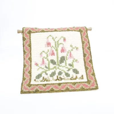 Embroidered wall hanging