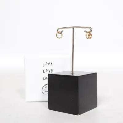 Örhängen (Guldfärgad, Vit, Svart) Titan