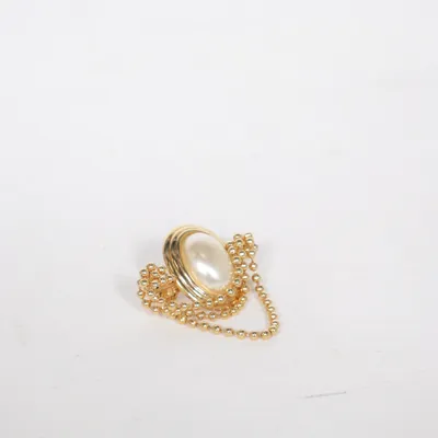 Broche (Or, Blanc) Métal inconnu