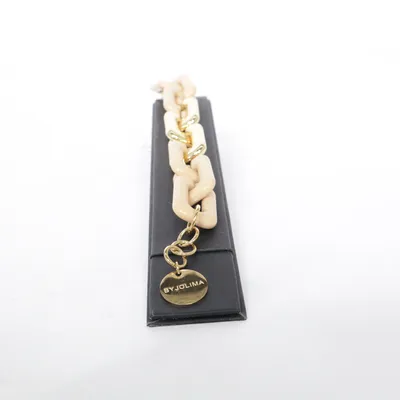 Bracelet (Beige, Gold) from Byjolima Unknown metal