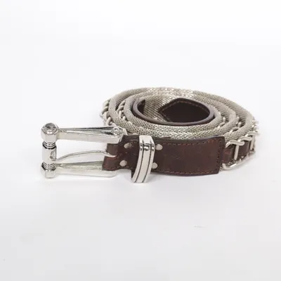 Ceinture (Marron, Argent) de Nanni