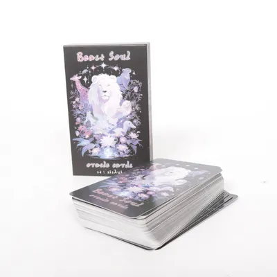 Tarot kort (beast soul oracle cards, oracle card deck, tarot alternative, spiritual cards, animal spirit cards, spirit animal oracle, intuition cards, guidance cards, meditation cards, mindfulness tools, self development, energy reading, spiritual guidance, mystical deck, esoteric tools, astrology cards, horoscope reading, zodiac spirituality, celestial guidance, gothic spiritual, dark aesthetic, witchy aesthetic, boho spiritual, new age tools, manifestation cards, soul journey, inner growth, pinterest spiritual, tiktok spiritual, y2k spiritual, y2k aesthetic, 2000s spiritual, 2000s aesthetic) från SISHUI