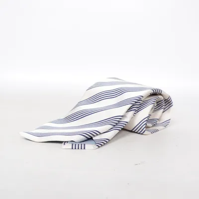 Stropdas (Wit, Blauw) van Eredi Chiarini Zijde
