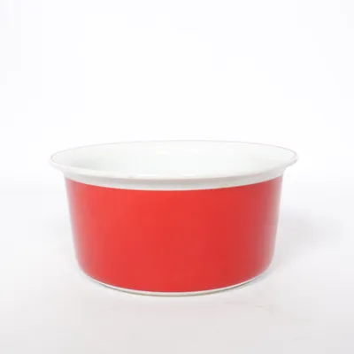 Bowl (Red, White) from Pillivuyt