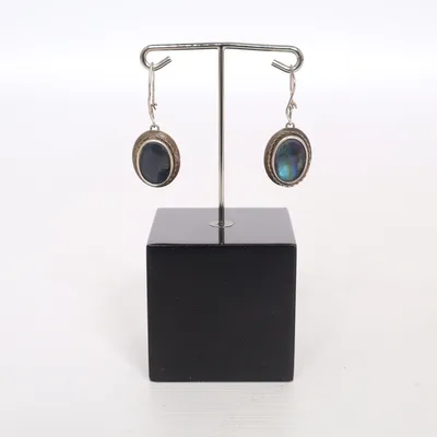 Earrings (Silver, Blue) from Ugo Silver