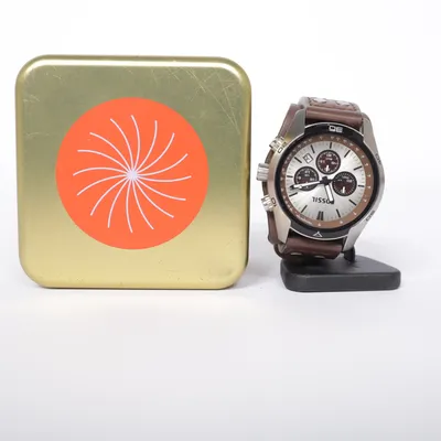 Wristwatch (Brown, Silver) from Fossil