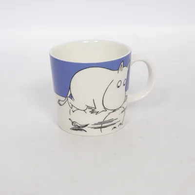 Mugg (Ovanlig muminmugg. Mumintrollet på isen) från Arabia Finland