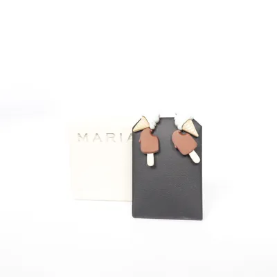 Earrings (Brown, Multicolored) from Maria Black Unknown metal