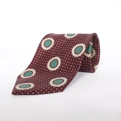 Tie (Green, Multicolored, Beige, Red) from The Shirt Factory Silk