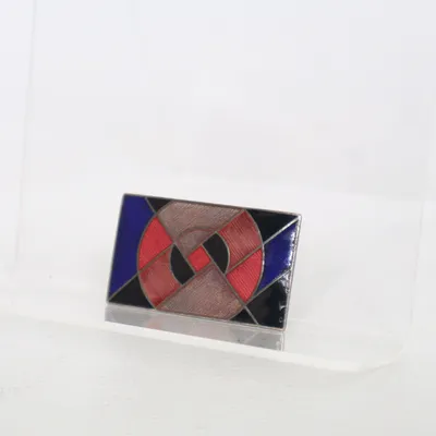 Brooch (Blue, Multicolored) Unknown metal