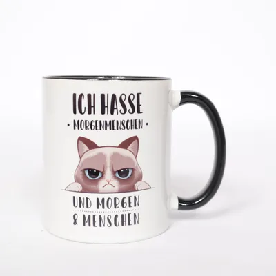Tasse (Blanc, Noir, Multicolore)