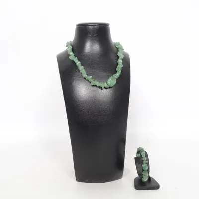 Smyckesset (Grön) Okänd metall