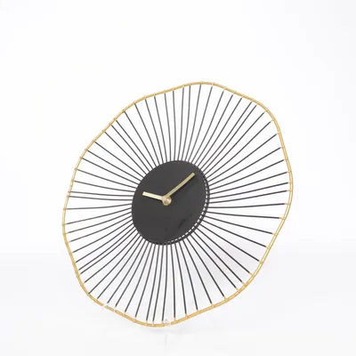 Wall clock (Black, Gold)