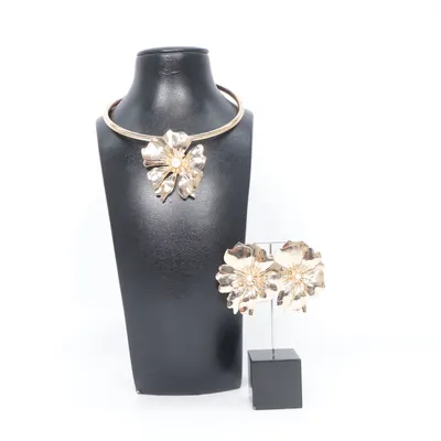 Jewelry set (Gold) Unknown metal