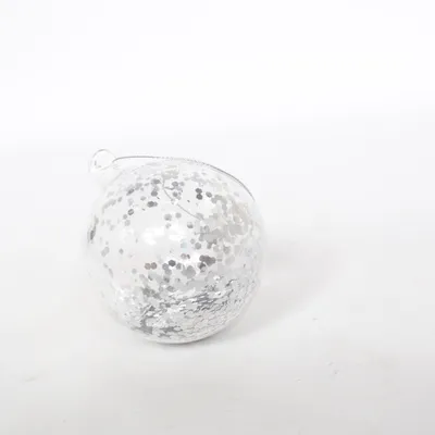 Ornement de Noël (Transparent, Argent)