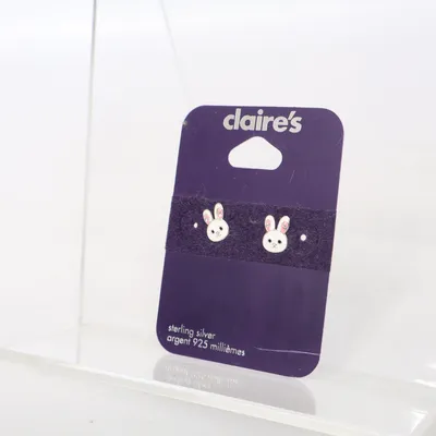 Earrings (White) from Claire's Unknown metal