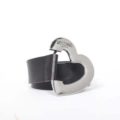 Ceinture (Noir) de Moschino Jeans Cuir