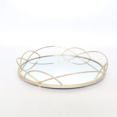 Bricka (Guldfärgad) från Silver