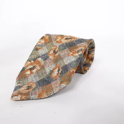 Stropdas (Bruin, Blauw, Meerkleurig) van Alpi Zijde