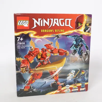 Byggesæt (Kai's Elemental Fire Mech 71808) fra LEGO