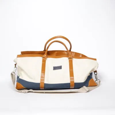 Weekendtas (Blauw, Beige, Bruin) van Vinga