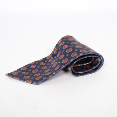 Tie (Blue, Red, Gold) from Gold City Silk