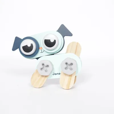 Activiteitenspeelgoed (Blauw, Grijs, Bruin) van Janod