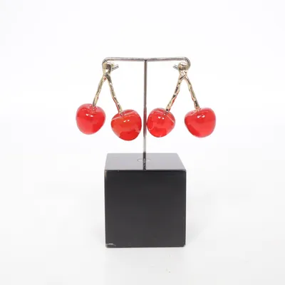 Oorbellen (Rood, Geel) Onbekend materiaal