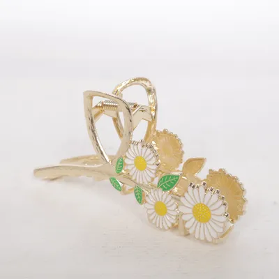 Hårklämma (Guldfärgad, Vit, Grön)