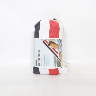 Hängmatta (Vit, Blå, Röd) från Ideen Welt Bomull, Polyester