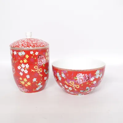 Serveringsset (Röd, Flerfärgad) från Pip Studio