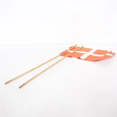 Flagga (Orange, Vit)