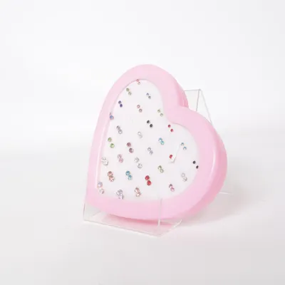 Oorbellen (Roze, Meerkleurig) Onbekend materiaal