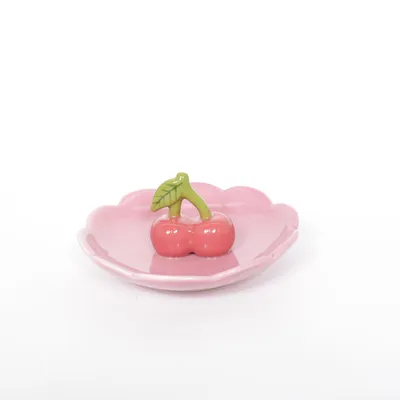 Serveringsfad (Pink, Rød, Grøn) fra Flying Tiger