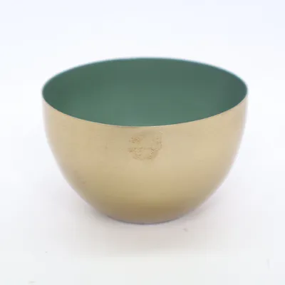 Bowl (Green, Gold) from Søstrene Grene