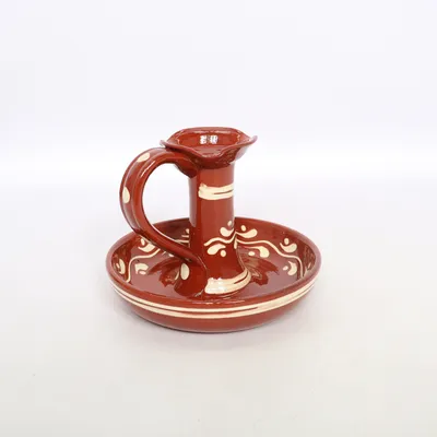 Candlestick (Red, White) from Höganäs
