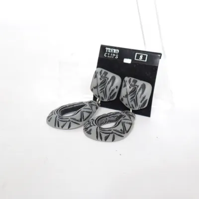 Örhängen (Grå, Svart) från Trend Okänd metall