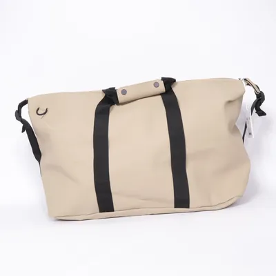 Sac de week-end (Beige, Noir) de Rains Polyester, Polyuréthane