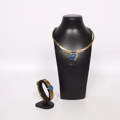 Sieradenset (Goud, Blauw) van Morita Gil Onbekend materiaal